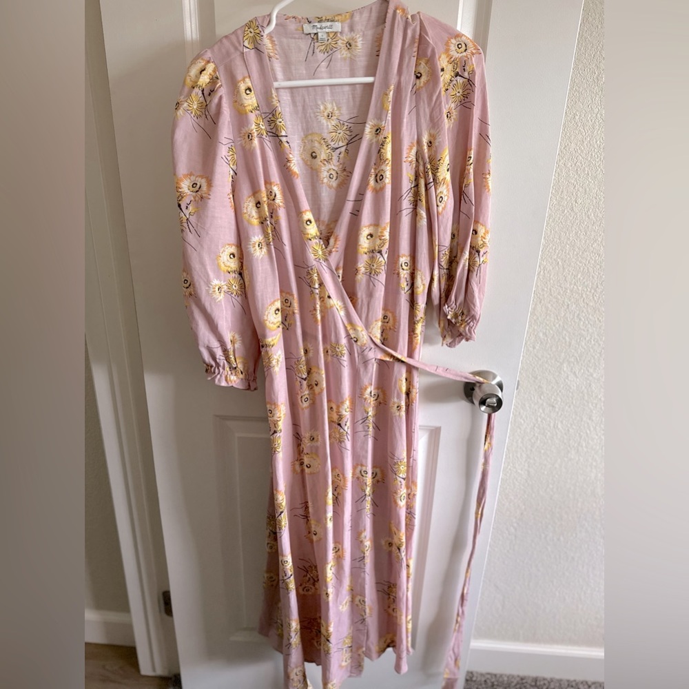 Madewell Floral Wrap Dress